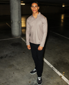 TAUPE POLO SHIRT LONG SLEEVE