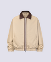 BEIGE BROWN LINED JACKET