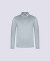 MIST GREY POLO SHIRT LONG SLEEVE