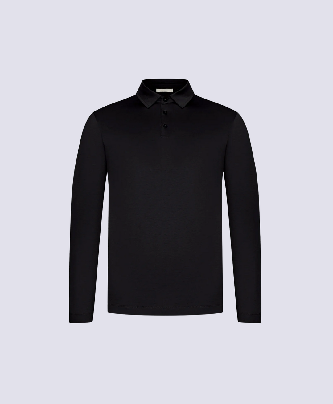 BLACK POLO SHIRT LONG SLEEVE