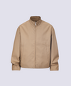 CAMEL LEATHER JACKET