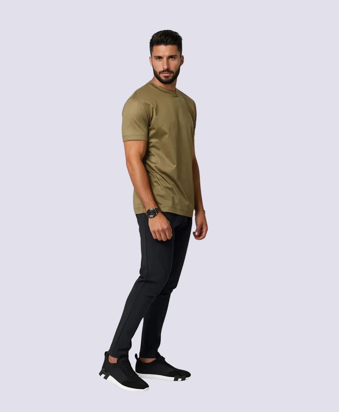 OLIVE GREEN LUXX T-SHIRT