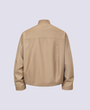 CAMEL LEATHER JACKET