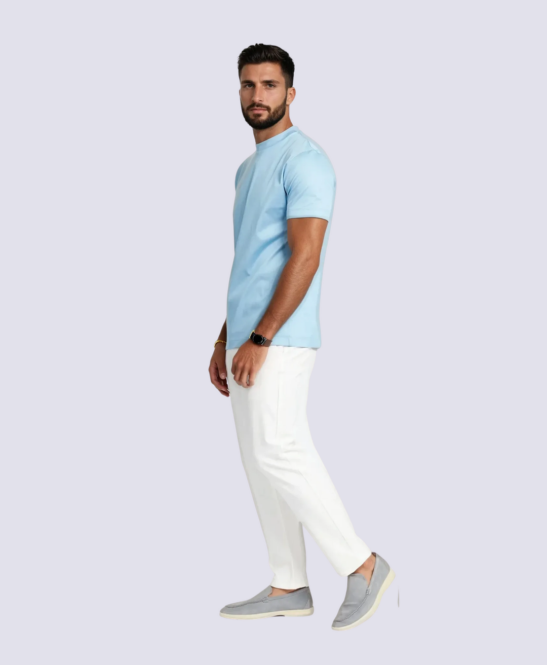 LIGHT BLUE LUXX T-SHIRT