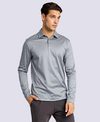 MIST GREY POLO SHIRT LONG SLEEVE