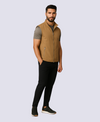 BROWN BODYWARMER