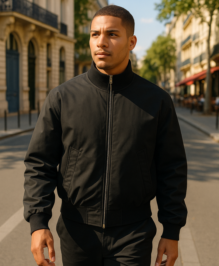 BLACK BOMBER JACKET