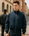 NAVY BLUE BOMBER JACKET