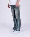 BLACK/GREY FLARED JEANS